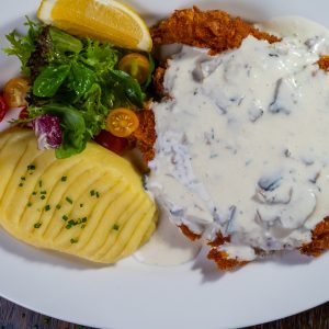 Cornflake Crusted Chicken Schnitzel